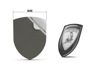 Lamborghini Doming Sticker Hochwertig Pro Anpassbar